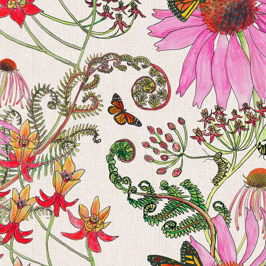 CarolinaMonarch Natural 27A detail 2 Newton Paisley
