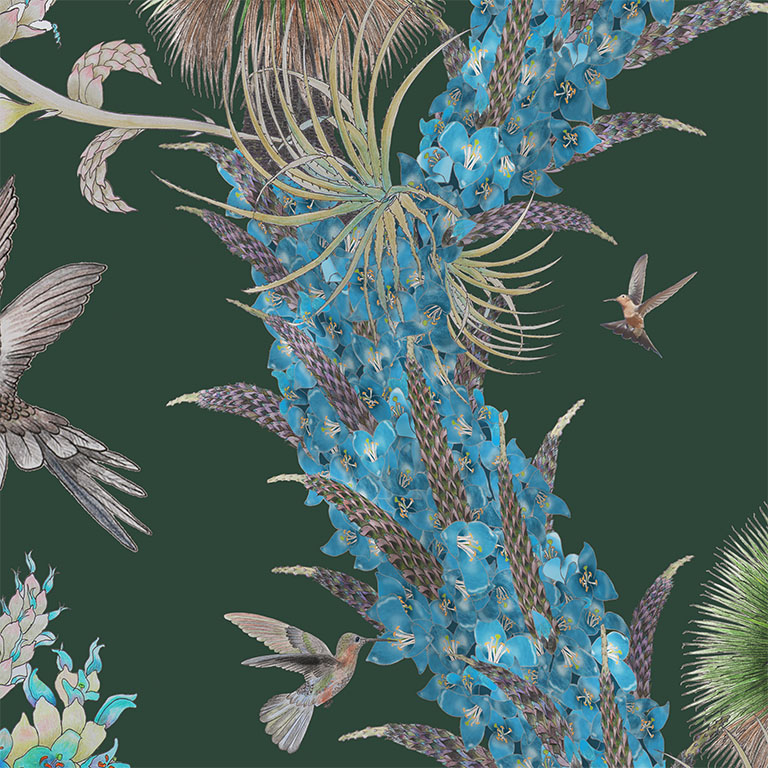 HummingbirdsForestDetailC