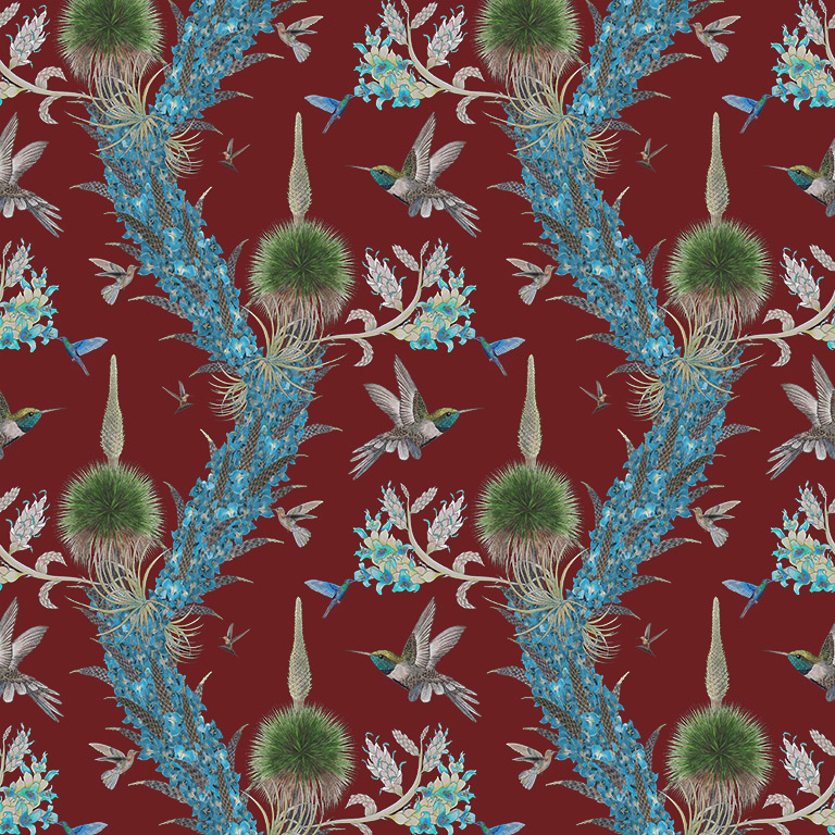 Madidi Hummingbirds Oxblood